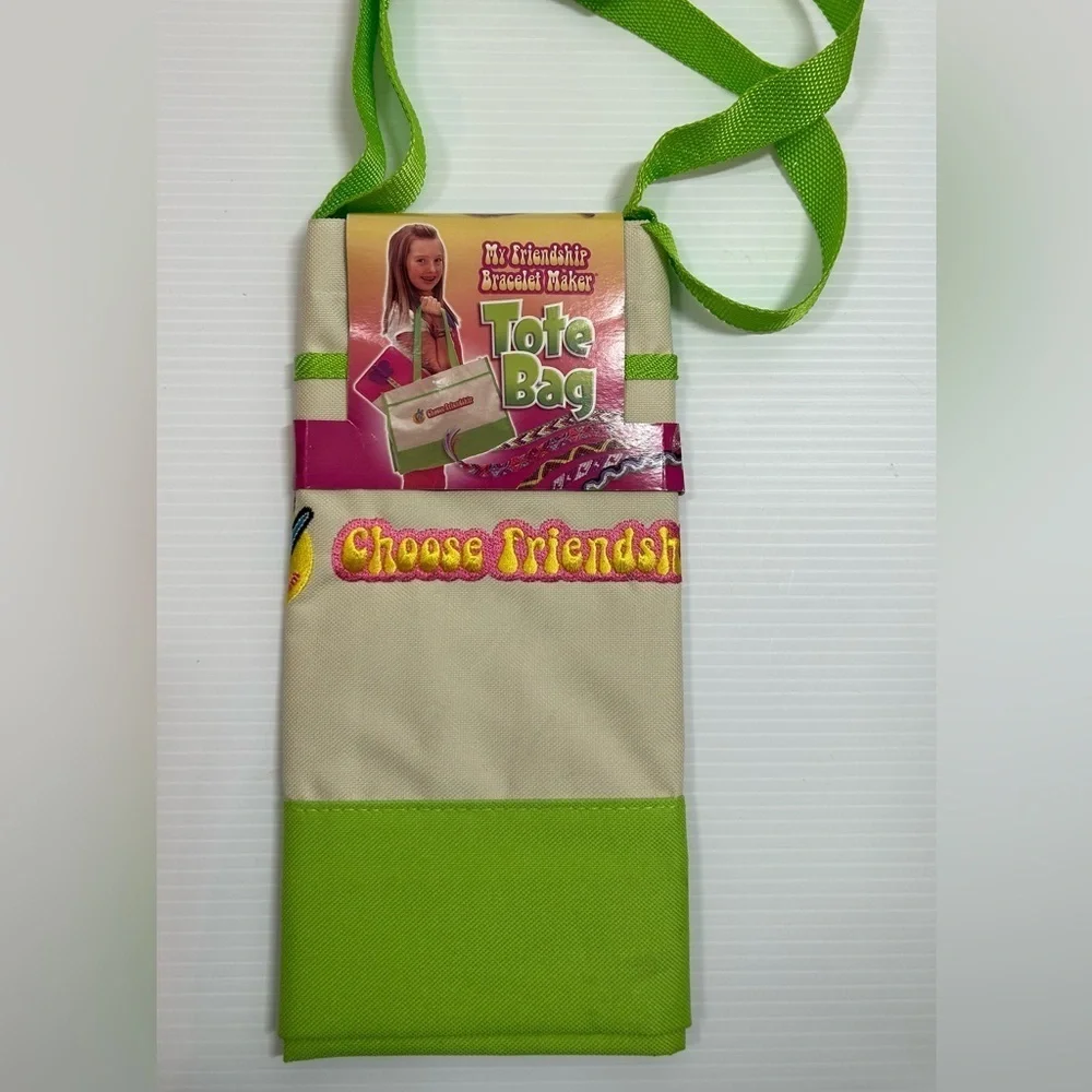 My Friendship Bracelet Maker Tote Bag Choose Friendship Retro‎ Colors New